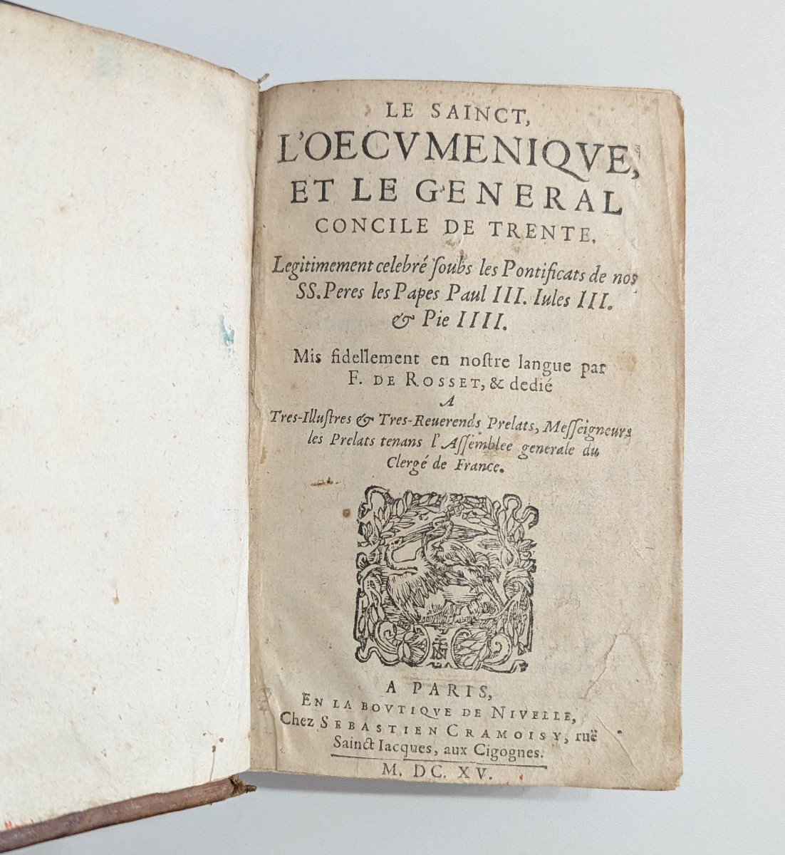 Concile de Trente - EO de 1615 - Exemplaire de l'évêque François de Coetlogon (1631-1706)-photo-2