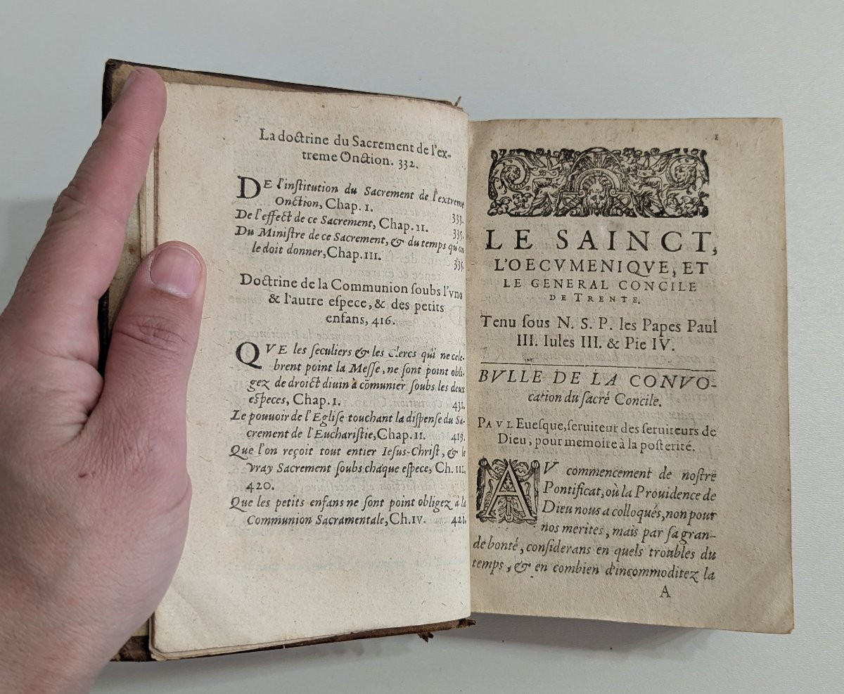Concile de Trente - EO de 1615 - Exemplaire de l'évêque François de Coetlogon (1631-1706)-photo-3