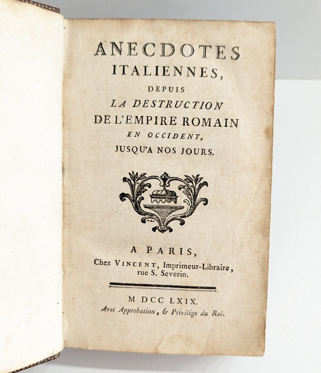 Anecdotes italiennes - 1769 - Aux armes de la comtesse de Provence-photo-4