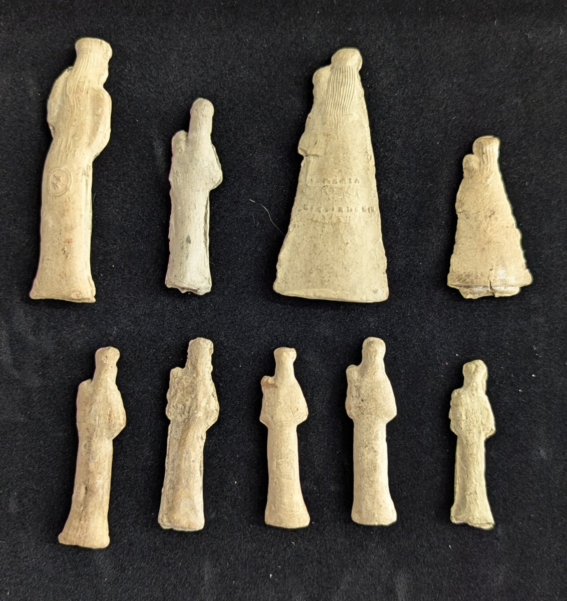 Rare Collection Of 9 Schabmadonna - Vierge à Gratter - German-speaking Region 17th-19th Century-photo-2