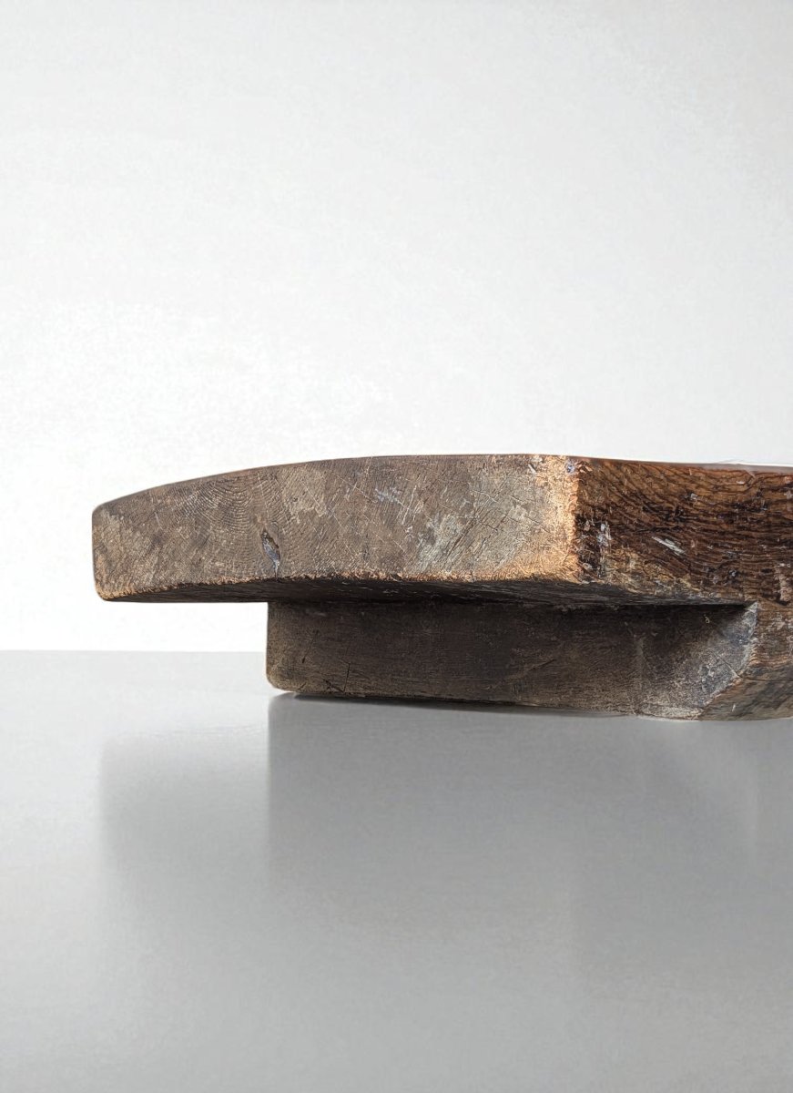 Table basse monoxyle – Brutalisme, inspiration japonaise-photo-3