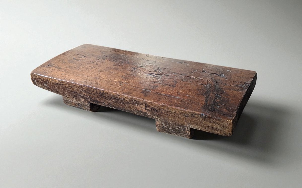 Table basse monoxyle – Brutalisme, inspiration japonaise-photo-4