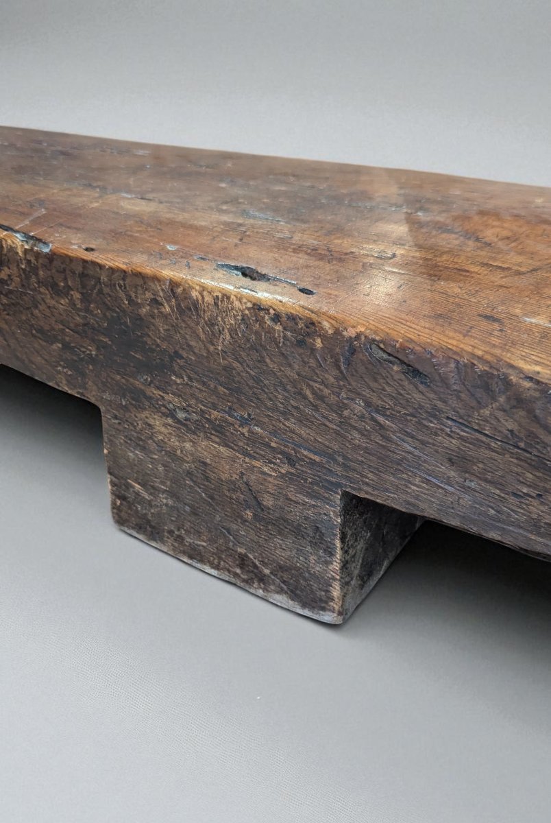 Table basse monoxyle – Brutalisme, inspiration japonaise-photo-2