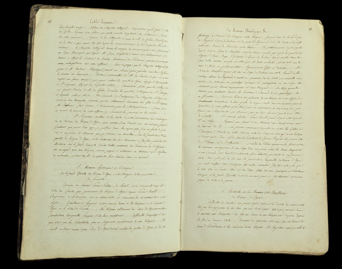 Manuscrit de 623 pages – Histoire d’Agen par Pierre Caprais Tournié (1795-1880)-photo-2