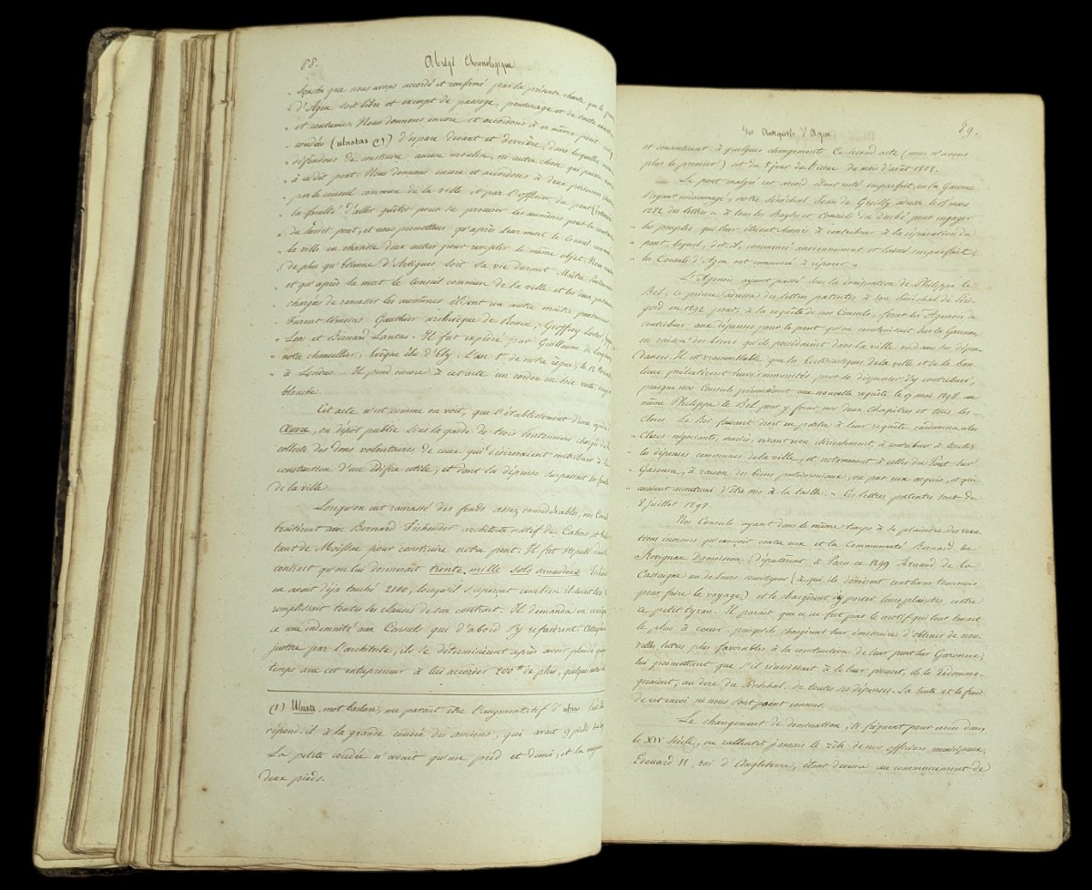 Manuscrit de 623 pages – Histoire d’Agen par Pierre Caprais Tournié (1795-1880)-photo-6