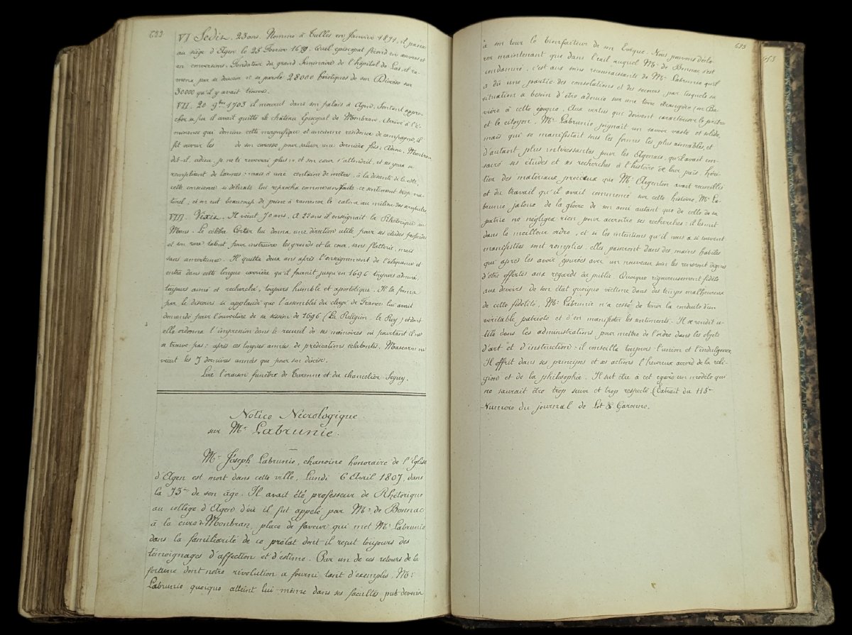 Manuscrit de 623 pages – Histoire d’Agen par Pierre Caprais Tournié (1795-1880)-photo-8