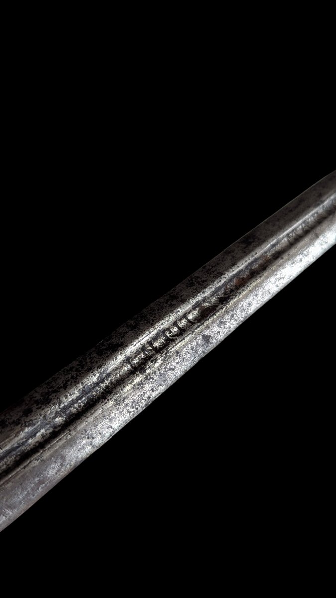 Épée à lame inscrite INRI – MARIA – Fin XVIe ou début XVIIe siècle-photo-3