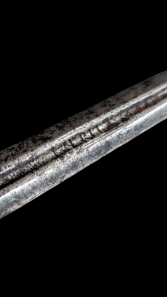 Épée à lame inscrite INRI – MARIA – Fin XVIe ou début XVIIe siècle-photo-4