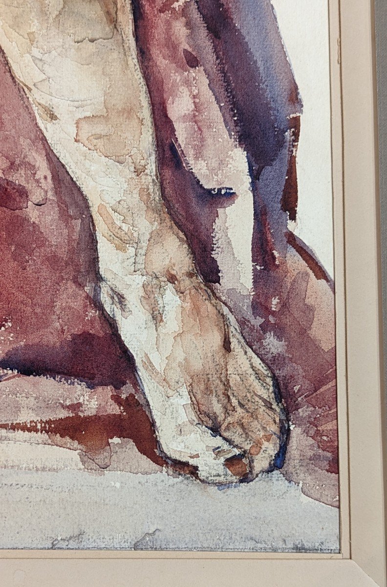 Watercolor By Charles Toché - Pour Flaubert - With Frédéric Mistral - 1881-photo-2