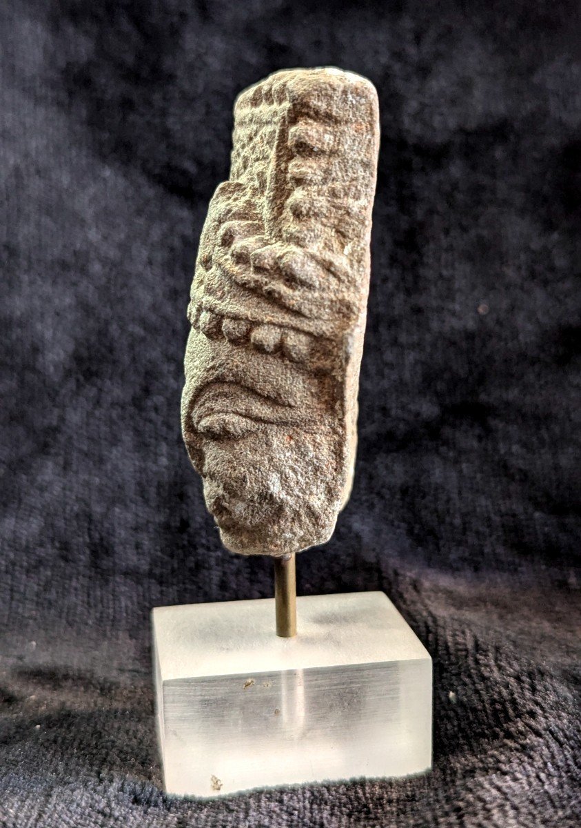 Tête En Pierre – Bodhisattva – Art Indien Antique – Archéologie-photo-1