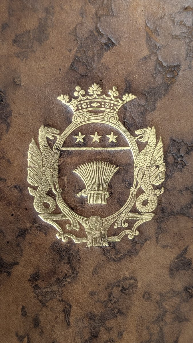 Histoire De l'Empereur Jovien & Empereur Julien - 2t - 1748 - Coat Of Arms Of Fauconnet De Vildé-photo-2