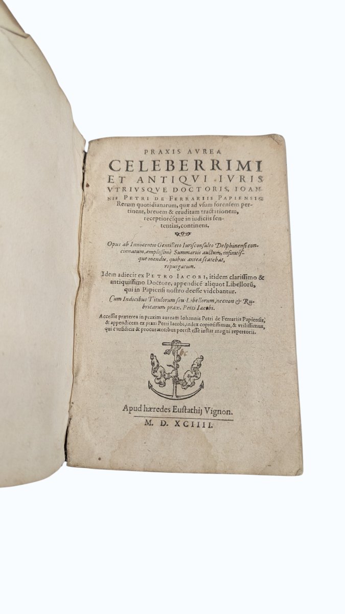 Pietro Giovanni Ferrari - Judicial Practice - Geneva 1594 - Book 16th-photo-1