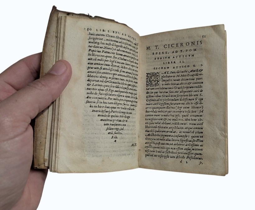 Cicero - Epistolae Ad Atticum, Ad Brutum, Ad Q. Fratem - Lyon - 1581 -book 16th-photo-1
