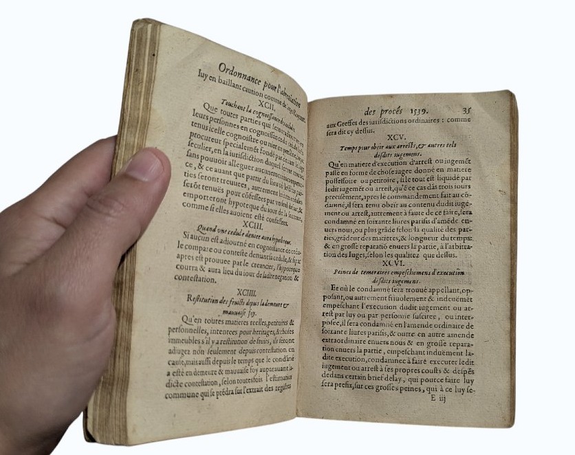 Edits And Ordinances Of The Kings Henri Ii, Henri III & Henri IV & Charles IX - Paris 1599 - 16th-photo-4