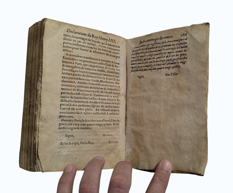 Edits And Ordinances Of The Kings Henri Ii, Henri III & Henri IV & Charles IX - Paris 1599 - 16th-photo-3