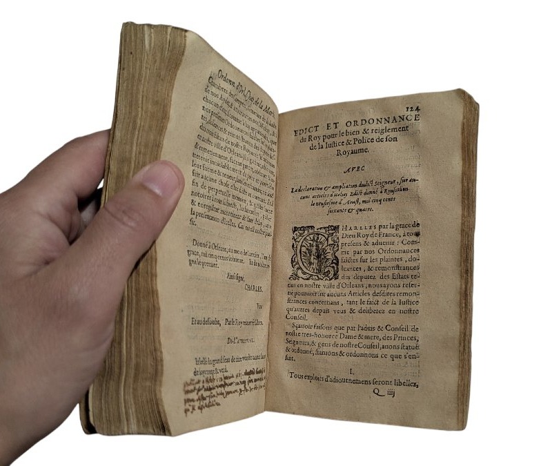 Edits And Ordinances Of The Kings Henri Ii, Henri III & Henri IV & Charles IX - Paris 1599 - 16th-photo-4