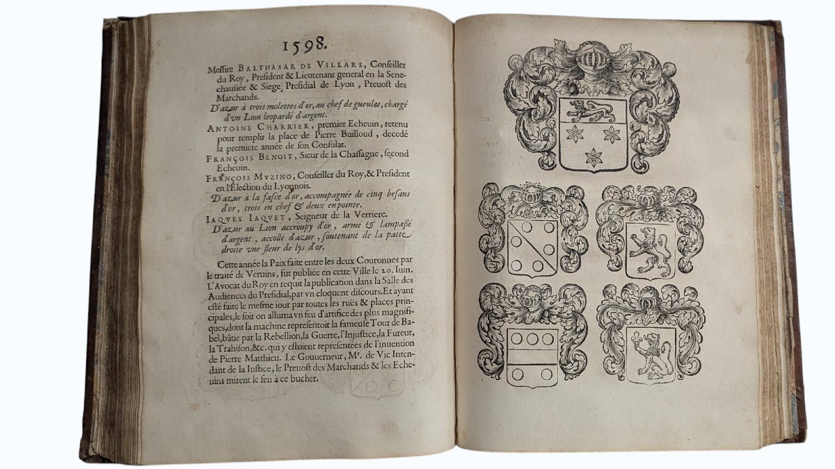éloge Historique De La Ville De Lyon - Ménestrier -eo 1669 - Engravings -book 17th-photo-4