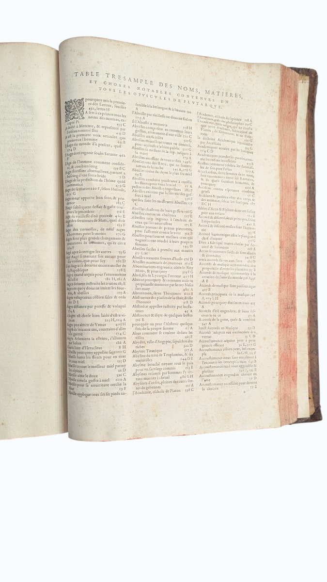 Les œuvres Morales De Plutarque - Paris 1587 - In Folio - Very Rare - Book 18th-photo-7