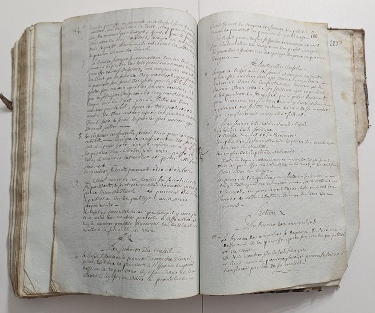 Manuscrit - Registre des Obits et Fondations de la paroisse de Cassagnes (Aveyron) 1808-photo-2