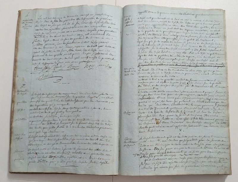 Manuscript – Cassagne Church Workshop – Aveyron – 1811 – Cover Made Of Medieval Parchment-photo-2