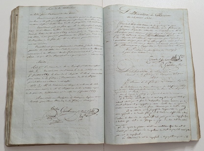 Manuscript – Cassagne Church Workshop – Aveyron – 1811 – Cover Made Of Medieval Parchment-photo-3