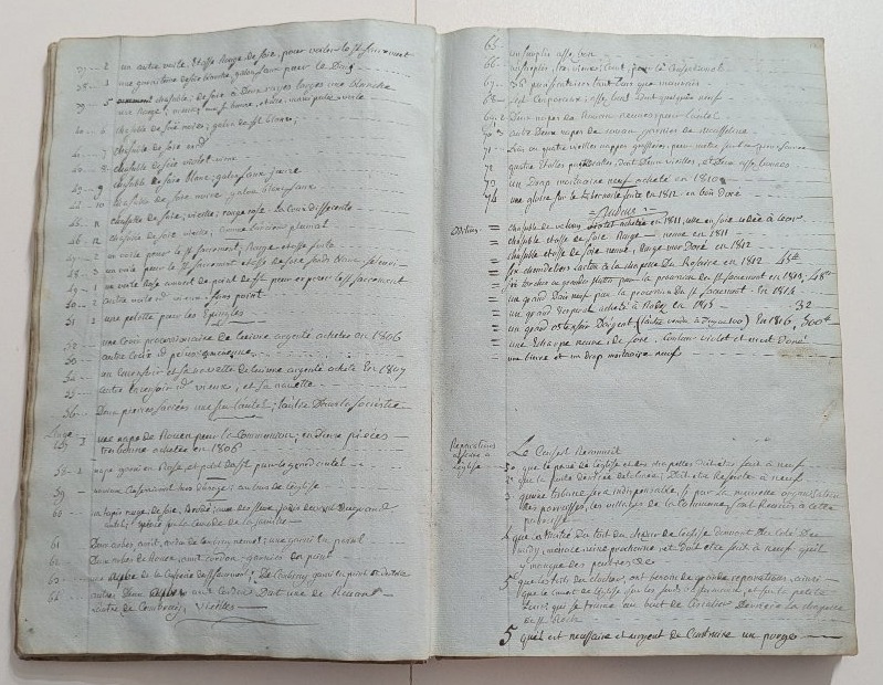 Manuscript – Cassagne Church Workshop – Aveyron – 1811 – Cover Made Of Medieval Parchment-photo-6