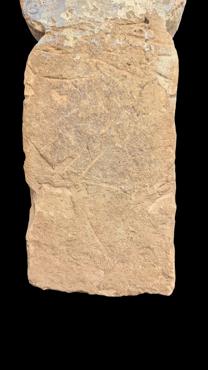 Coptic Limestone Funerary Stele - Egypt, Coptic Period - 6th–9th Centuries Ce-photo-2