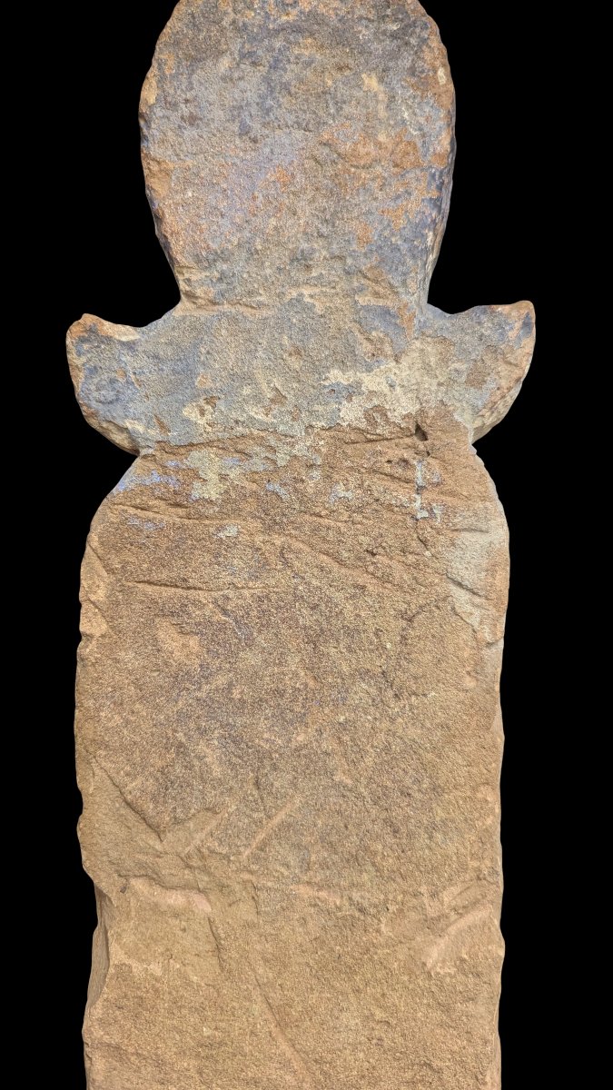 Coptic Limestone Funerary Stele - Egypt, Coptic Period - 6th–9th Centuries Ce-photo-3