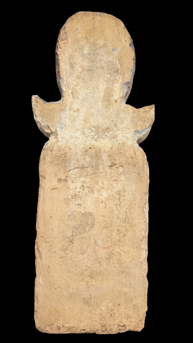 Coptic Limestone Funerary Stele - Egypt, Coptic Period - 6th–9th Centuries Ce-photo-2