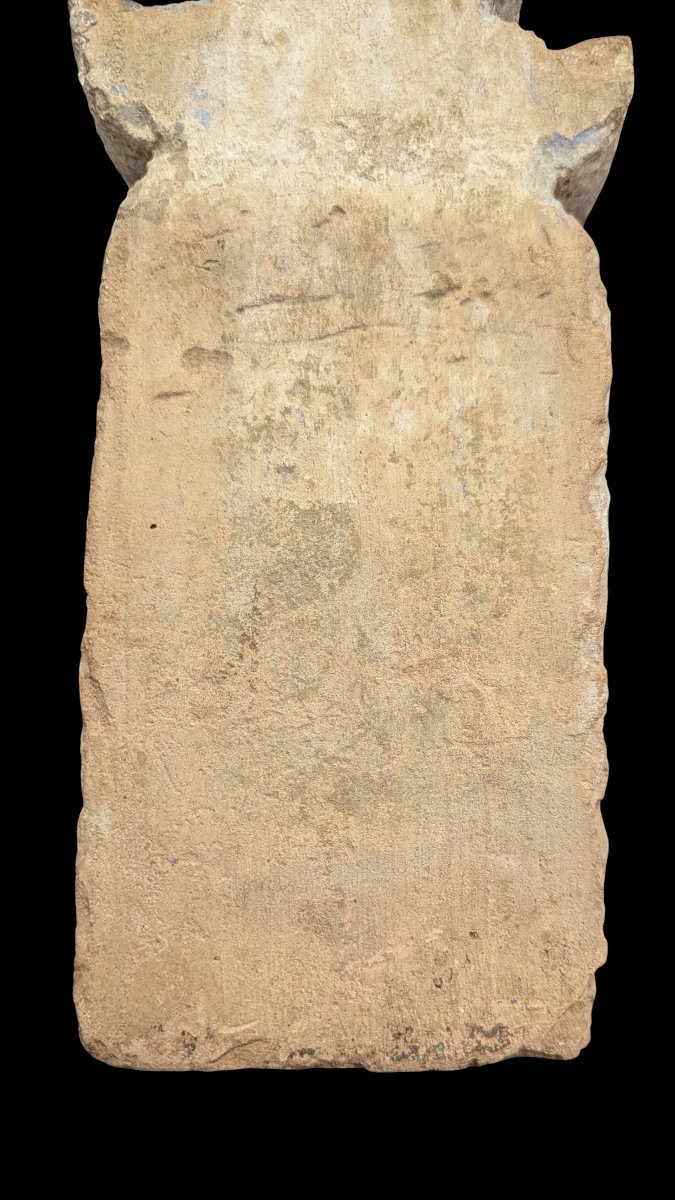 Coptic Limestone Funerary Stele - Egypt, Coptic Period - 6th–9th Centuries Ce-photo-4