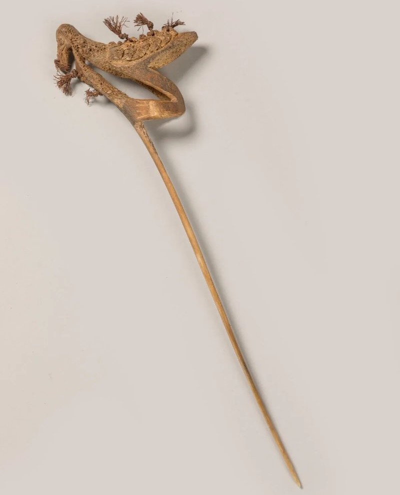Casuar Bone Lime Spatula – Iatmul – Chambri – Papua New Guinea-photo-3