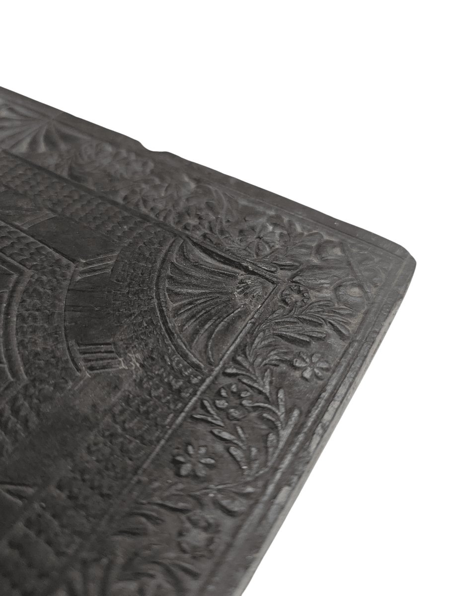 Slate Sundial - 1729 - An Engraving Of Remarkable Finesse-photo-4