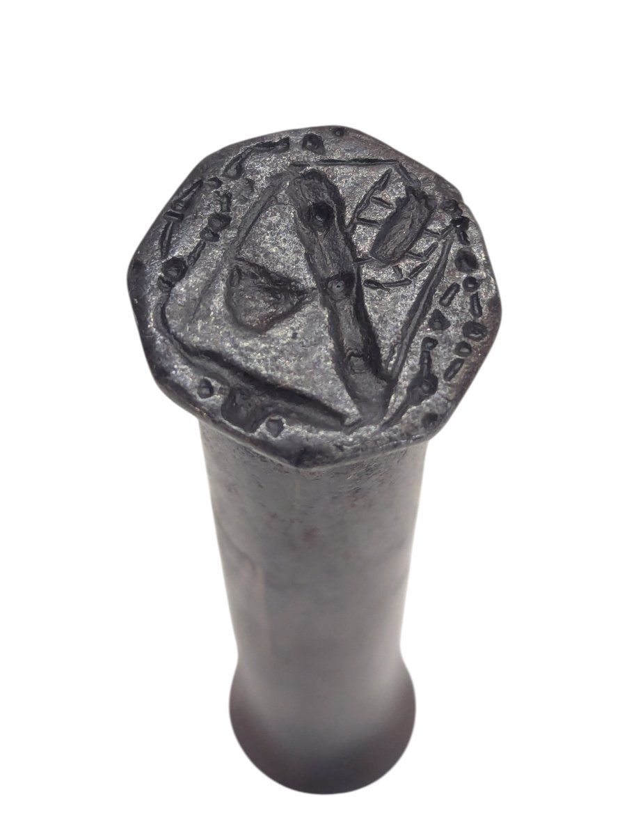 Wrought-iron Wax Case With Double Seal - Louis XIV Period, C. 1700 - Nuremberg Or Augsburg-photo-3