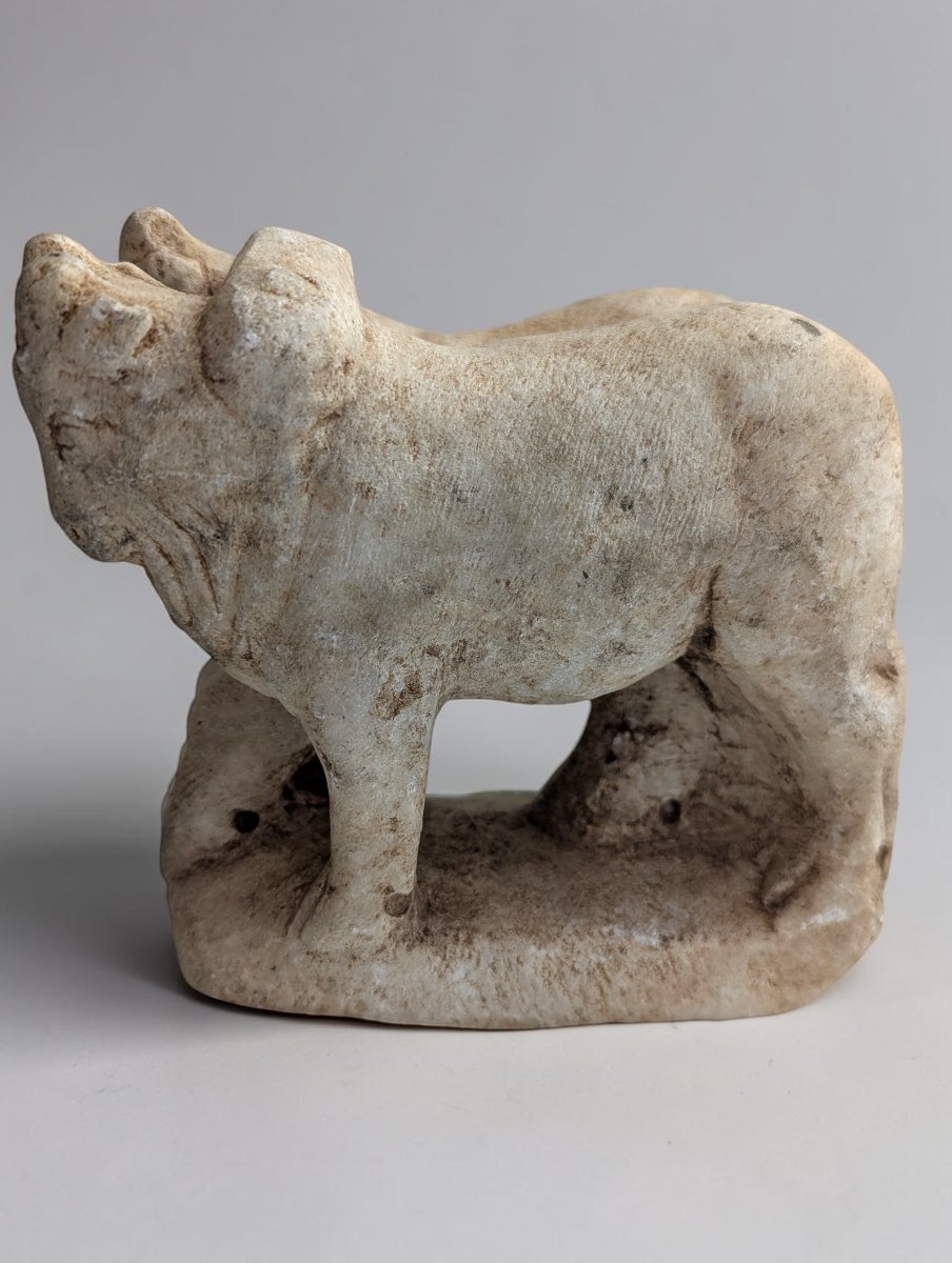 Paire de bœufs sous le joug - Marbre - Époque romaine - Ier–IIe siècle de notre ère-photo-5