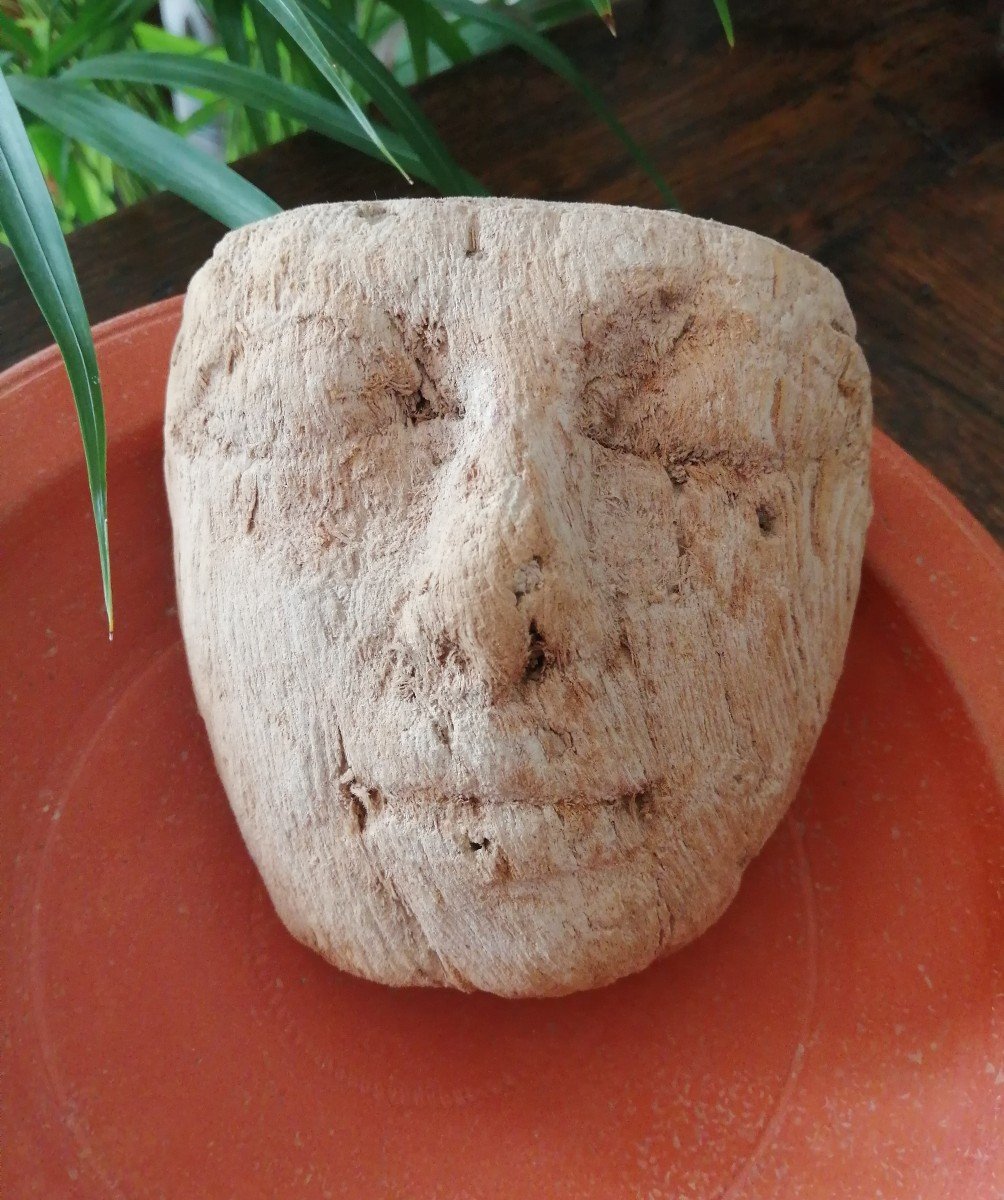 Masque Funéraire Sarcophage Egypte Basse Epoque 