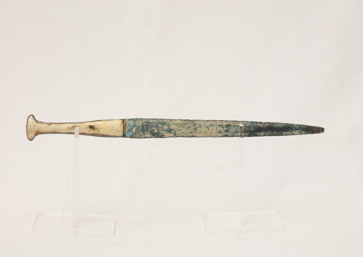Antique Bronze Dagger Bone Guard