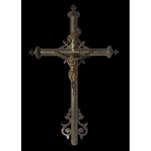 Croix De Procession - Bronze - XIXe Siècle 