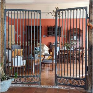 Double Wrought Iron Door - Interior Separation - Grilles - Gate