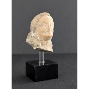 Tête En Terre Cuite Romaine - Ex-voto - Femme - Archéologie