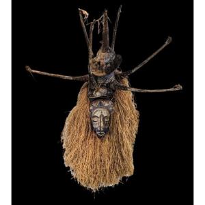 Large Yaka Mask - Mukanda - Kongo - Drc - Origin - 110cm