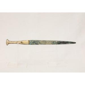 Antique Bronze Dagger Bone Guard