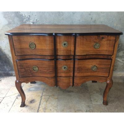 Small Chest Of Drawers In Walnut, 18th Century