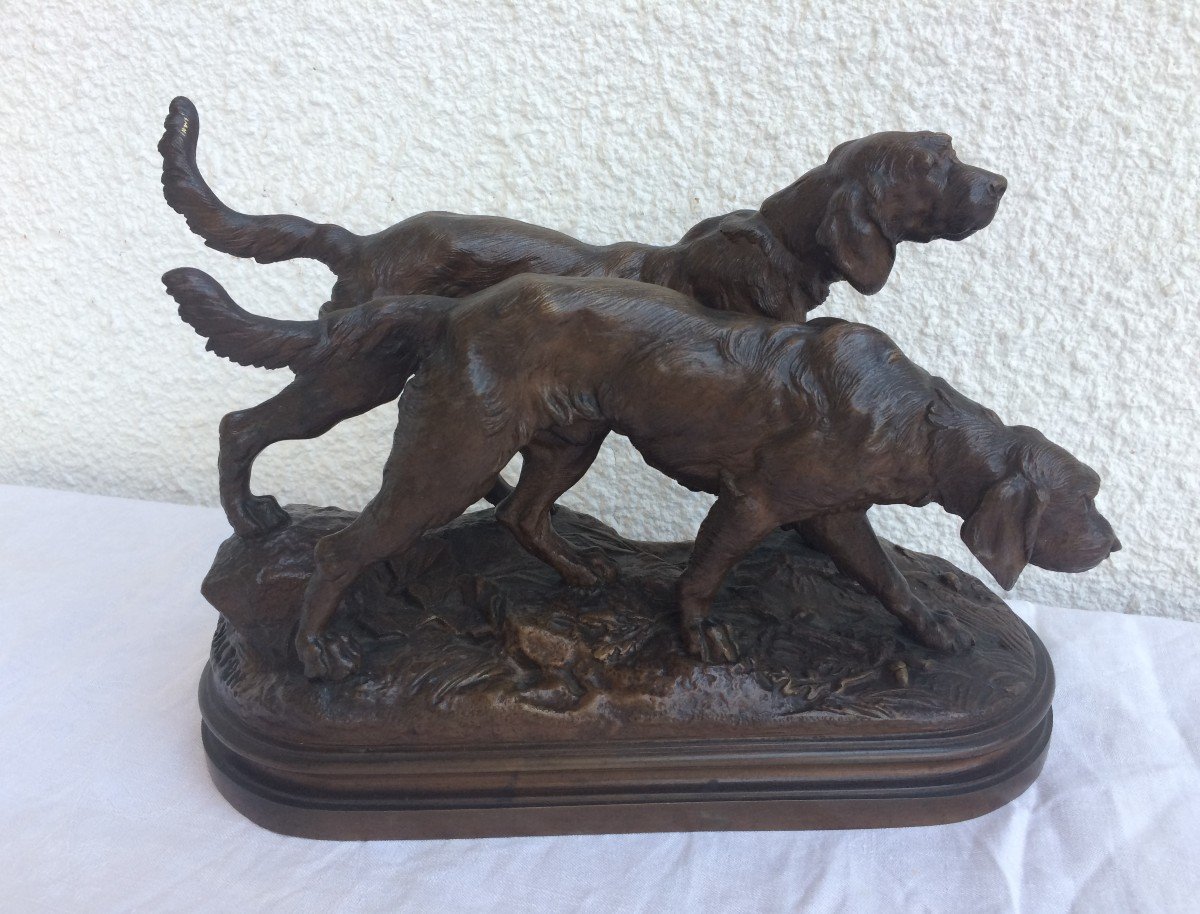 Valton Charles (1851-1918) - Bronze Dogs