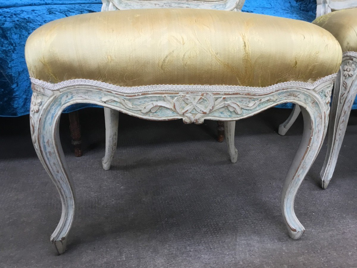 Suite Of Four Louis XV Period Chairs-photo-5