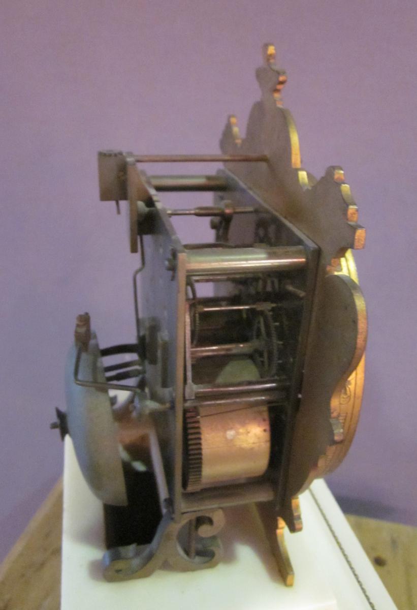 Pendule squelette de style Louis XVI, XIXème siècle-photo-1