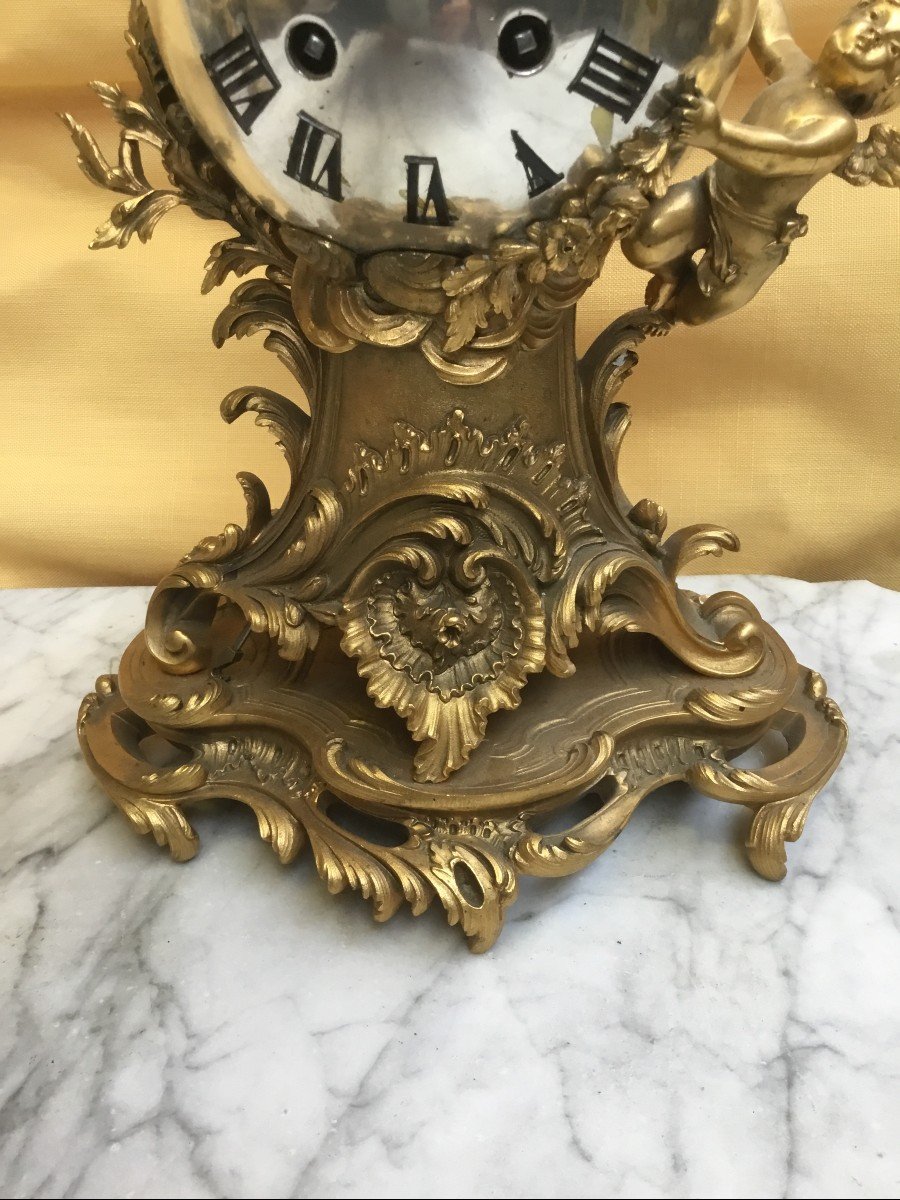 Napoleon III Trim, Gilded And Silvered Bronze-photo-3