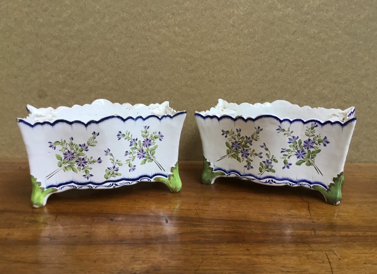 Paire de jardinières, Sceaux, fin du XVIIIème siècle