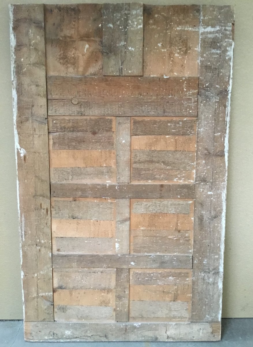Trumeau en bois sculpté, doré et laqué, XVIIIème siècle-photo-3