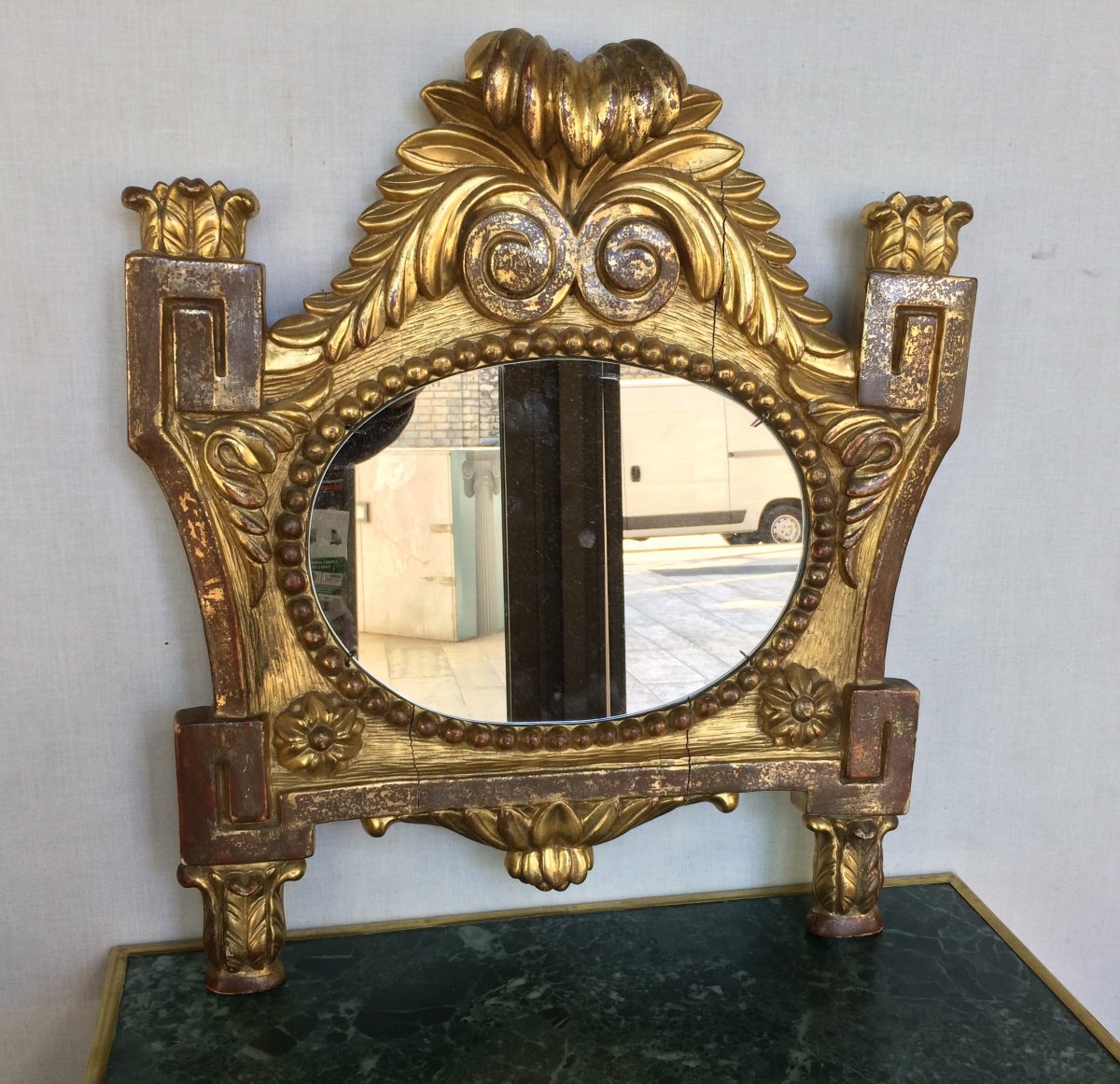 18th Century Gilded Wood Mirror
