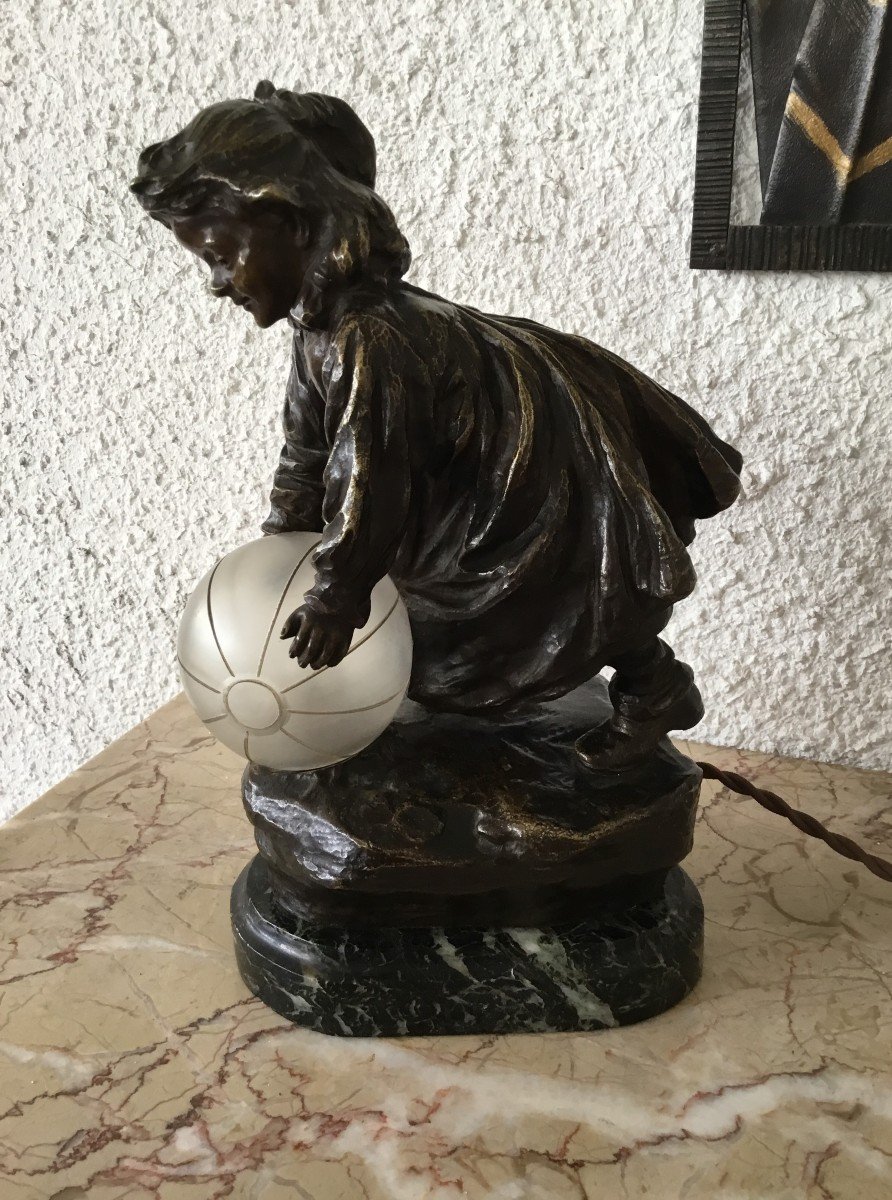 Cardona José (1878-1923) - Bronze Night Light-photo-1